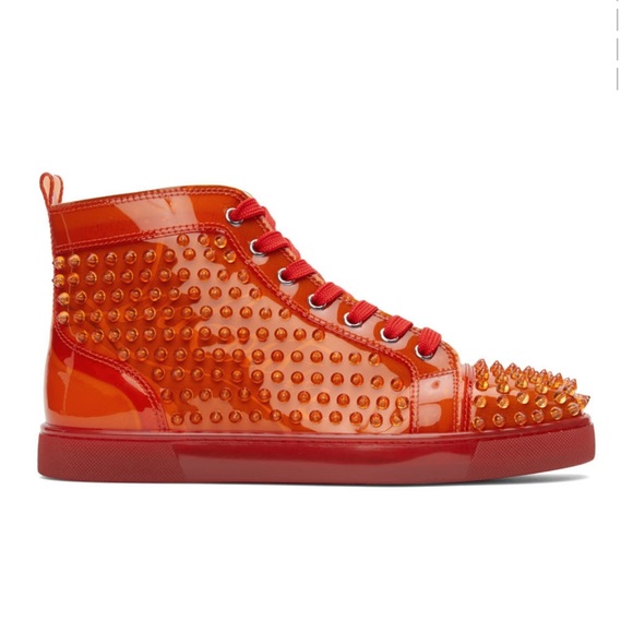 Christian Louboutin Orange High Top - Picture 2 of 2